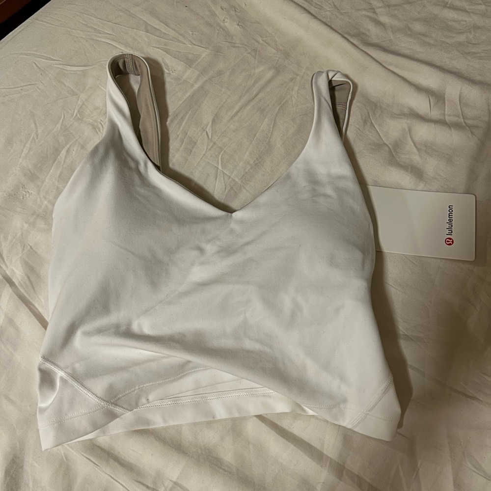 white lululemon align tank new w tag